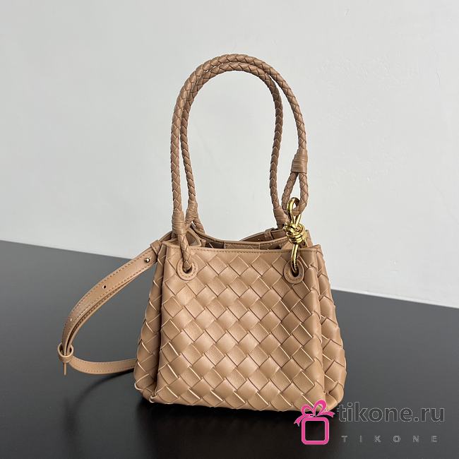 Bottega Veneta Small Parachute Pale Brown Bag - 21x17x16.5cm - 1