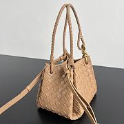 Bottega Veneta Small Parachute Pale Brown Bag - 21x17x16.5cm - 5