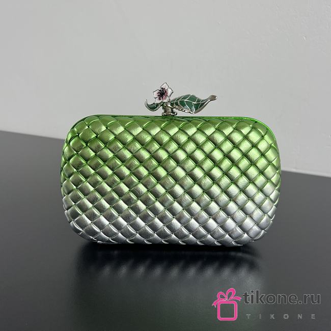 Bottega Veneta Knot Fresh Mint/Silver - 19x11.5x5cm - 1