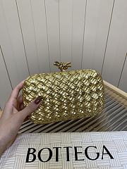 Bottega Veneta Knot Minaudiere Clutch Gold - 19x11.5x5cm - 4
