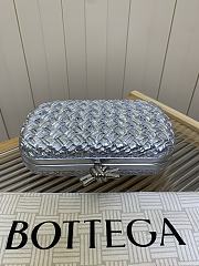 Bottega Veneta Knot Minaudiere Clutch Silver - 19x11.5x5cm - 6