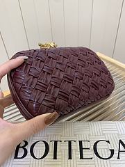 Bottega Veneta Knot Minaudiere Clutch Burgundy - 19x11.5x5cm - 6
