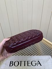 Bottega Veneta Knot Minaudiere Clutch Burgundy - 19x11.5x5cm - 5