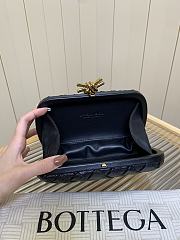 Bottega Veneta Knot Minaudiere Clutch Black - 19x11.5x5cm - 6