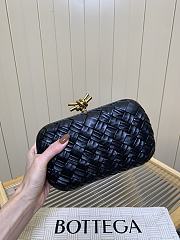 Bottega Veneta Knot Minaudiere Clutch Black - 19x11.5x5cm - 3