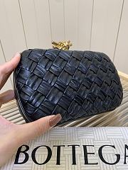 Bottega Veneta Knot Minaudiere Clutch Black - 19x11.5x5cm - 2