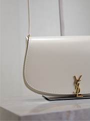 YSL Mini Voltaire In Box Saint Laurent White - 21x11x4.5cm - 5