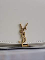 YSL Mini Voltaire In Box Saint Laurent White - 21x11x4.5cm - 3