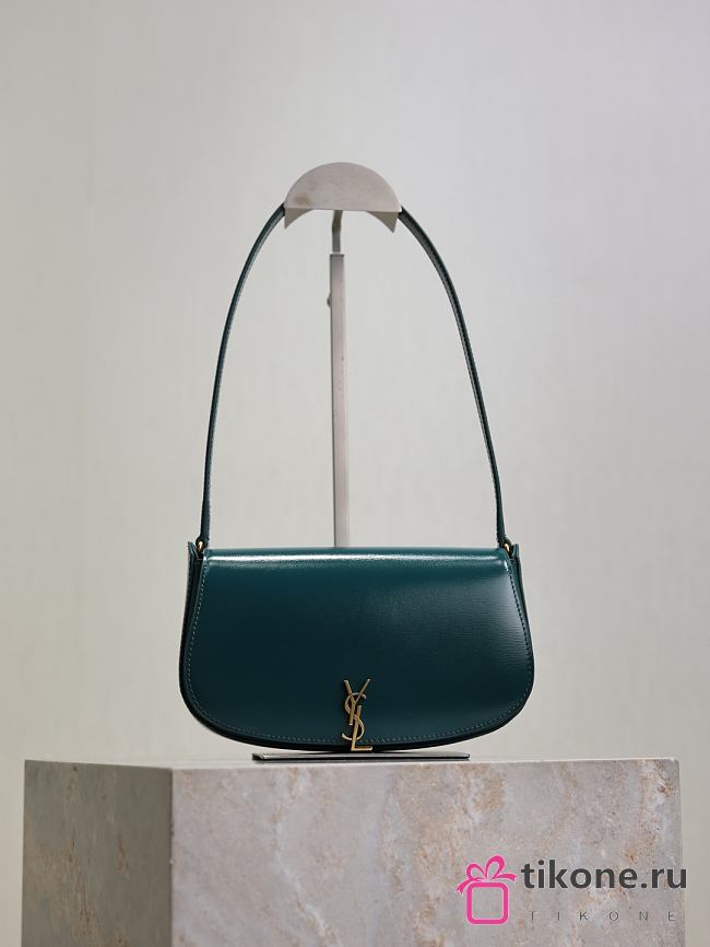 YSL Mini Voltaire In Box Saint Laurent Green - 21x11x4.5cm - 1