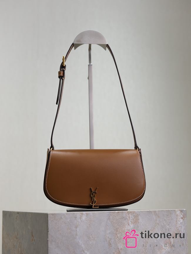 YSL Mini Voltaire In Box Saint Laurent Brown - 21x11x4.5cm - 1