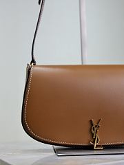 YSL Mini Voltaire In Box Saint Laurent Brown - 21x11x4.5cm - 4