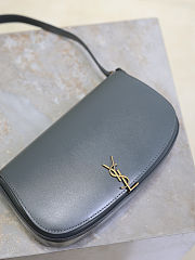 YSL Mini Voltaire In Box Saint Laurent Gray - 21x11x4.5cm - 2