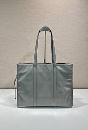 Prada Large Leather Tote Bag Gray 1BG460 - 39x31x10cm - 6
