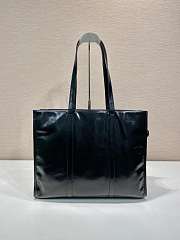 Prada Large Leather Tote Bag Black 1BG460 - 39x31x10cm - 5