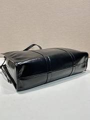 Prada Large Leather Tote Bag Black 1BG460 - 39x31x10cm - 4
