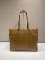 Prada Large Leather Tote Bag Brown 1BG460 - 39x31x10cm - 5