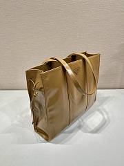Prada Large Leather Tote Bag Brown 1BG460 - 39x31x10cm - 4
