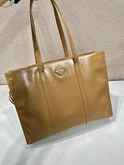 Prada Large Leather Tote Bag Brown 1BG460 - 39x31x10cm - 3