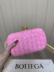 Bottega Veneta Knot Minaudiere Clutch Pink - 19x11.5x5cm - 6