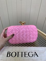 Bottega Veneta Knot Minaudiere Clutch Pink - 19x11.5x5cm - 2