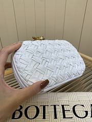 Bottega Veneta Knot Minaudiere Clutch White - 19x11.5x5cm - 4