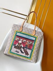 LV Travels With Grace Coddington Carry It Meowgram Cotton Canvas M15128 - 37x37x2cm - 6