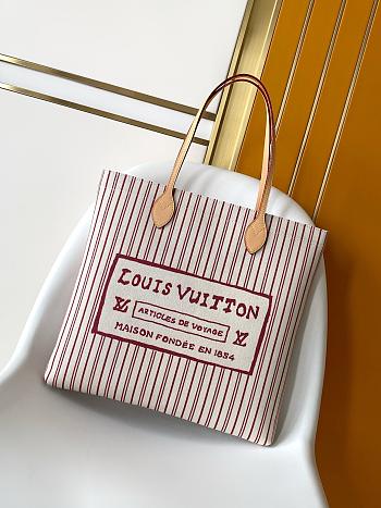 LV Travels With Grace Coddington Carry It Bicolor Beige Plum Cotton Canvas M15121 - 37x37x2cm