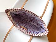 LV Travels With Grace Coddington Carry It Bicolor Beige Plum Cotton Canvas M15121 - 37x37x2cm - 6