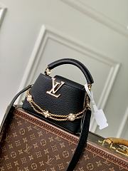 LV Capucines Mini Taurillon Leather Black M25903 - 21x13.6x8cm - 1