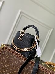 LV Capucines Mini Taurillon Leather Black M25903 - 21x13.6x8cm - 2