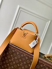 LV Capucines Mini Taurillon Leather Orange M23703 - 21x13.6x8cm - 1