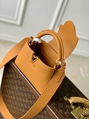 LV Capucines Mini Taurillon Leather Orange M23703 - 21x13.6x8cm - 6