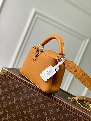 LV Capucines Mini Taurillon Leather Orange M23703 - 21x13.6x8cm - 5