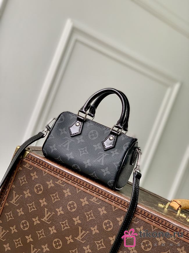 LV Nano Speedy Monogram Eclipse M26573 - 16x10x7.5cm - 1