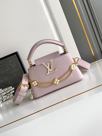 LV Capucines East-West Mini Misty Lilac M25476 - 22x12x8cm