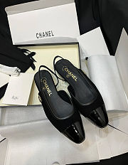 Chanel 25 Slingback Suede Black 2cm - 6
