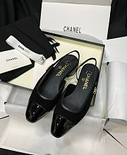 Chanel 25 Slingback Suede Black 2cm - 5
