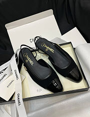 Chanel 25 Slingback Suede Black 2cm - 2