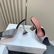 Amina Muaddi Caroline 95 Crystal Slipper Black - 5