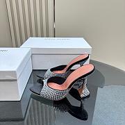 Amina Muaddi Caroline 95 Crystal Slipper Black - 6