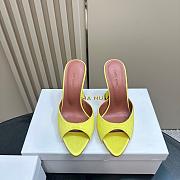 Amina Muaddi Caroline 95 Crystal Slipper Yellow - 5