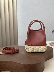 Loro Piana Micro Bale Bag Calfskin Rattan Malt - 16x13.5x13cm - 1