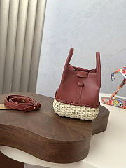 Loro Piana Micro Bale Bag Calfskin Rattan Malt - 16x13.5x13cm - 6