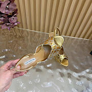 Aquazzura Ce Soir Sandal 105 Gold - 5