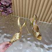 Aquazzura Ce Soir Sandal 105 Gold - 3