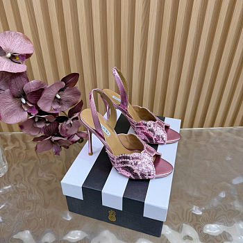 Aquazzura Ce Soir Sandal 105 Pink