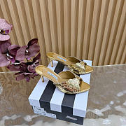 Aquazzura Ce Soir Mule 75 Gold - 1