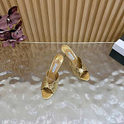 Aquazzura Ce Soir Mule 75 Gold - 6