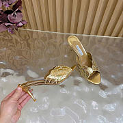 Aquazzura Ce Soir Mule 75 Gold - 4