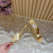 Aquazzura Ce Soir Mule 75 Gold - 2
